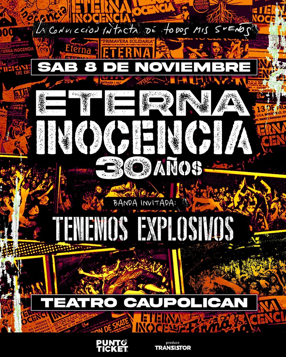 Eterna Inocencia invita a Tenemos Explosivos en el Teatro Caupolicán